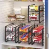 Kitchen Storage Soda Can Rack Stackable Beverage Organizer Non-slip Dispenser Holder Water Bottle Space Saving