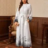 Etnische Kleding Ramadan Vestido Longo Abaya Dubai Turkije Islam Pakistan Moslim Lange Jurk Abaya Voor Vrouwen Kaftan Gewaad Femme Musulmane