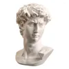 Figurine decorative mitologia greca Dio Goddessa Eroe David Mozart Bust Figurina Statue Statue Schizzo Schizzo Pratica Modello Room