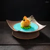 Plates Advanced Molecular Gastronomy Plate Restaurant Features Ceramic Dinner Simple Household Square Artistic Fusion Tableware