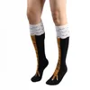 Женские носки, длинные чулки выше колена с куриными лапками, забавные мультяшные хлопковые чулки с когтями и 3D принтом