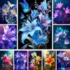 Peintures Fleurs Lily Fantasy Peinture par numéros Ensemble Peintures acryliques 40 50 Peinture sur toile Décoration murale Artisanat pour adultes Artisanat