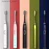 Brosse à dents Nouveau multicolore ménage USB charge intelligente dent perforateur acoustique dent nettoyant adulte suspension magnétique brosse à dents Q240202