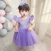 Robes d'été pour filles, tenue de fête pour bébés filles, Tutu princesse à fleurs, avec nœud papillon, vêtements d'anniversaire et de mariage pour enfants