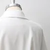 Blouses pour femmes en mousseline de soie en vrac à manches courtes mode femme chemisier 2024 Vintage été chemise blanche et style coréen bureau dame haut E79