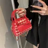 Shoulder Bags Handbag checkered bag spring womens 2024 new trendy small square bag versatile single shoulder crossbody bag chain bagH2422