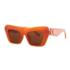 Gafas de sol de diseñador Gafas de sol de diseñador gafas de sol unisex de medio marco bajo Moda de marea de playa todo gafas de sol de marco grande cuatro colores para elegir ORJY