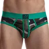 Underpants JOCKMAIL Fashion Printed Briefs Shorts Breathable Mesh Men's Underwear Low-rise Polyester Swimming Trunks