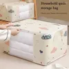 Aufbewahrungstaschen große Kapazität Staubdichtes Quiltbeutel Haushaltskissen Decke Klappbarer Organizer Box Kleidung Schrank