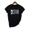 Women's T Shirts Fashion Summer Funny American Drama The Flash Tshirt Star Laboratories Women Comic Books TV Labs Cotton T-shirt