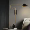 Vägglampa 2,3 kg 70 cm LED -långa armlampor Touch Sensor Switch Bedside Justerbar ljus Hushållsdekor Drop