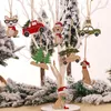 Dekorativa figurer dekoration hänge hängande prydnad rolig hund parti navidad noel 2024 år dekor jul kreativ gåva träd