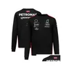 Motorcykelkläder Ny F1 Forma 1 racing hoodie sommar kortärmad kostym anpassad med samma droppleveransbilar Motorcycl dhnq9