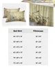 Bed Skirt Wood Grain Plant Butterfly Retro Elastic Fitted Bedspread With Pillowcases Mattress Cover Bedding Set Sheet