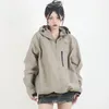 Kurtki damskie Outdood Windproof Jacket Women Bomber Płaszcz Vintage Suit baseballowy 2024 Autumn Sports Casual Korea Streetwear Horewear.