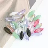 Lampadario di cristallo 20 pezzi Perle di vetro colorato smerigliato Art Prisma Parti sfaccettate Accessori per decorazioni per la casa fai da te