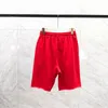 24SS Summer Men Cotton Puff Print Beach Shorts Fashion Europe Middle Pants Running Jogging Bottoms Trunks 0202