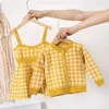 Conjuntos de ropa Otoño Invierno Niños Amor Suéter Falda Traje de dos piezas Conjunto de lana Manga larga 1-5 años Niños Niñas Ropa de punto