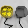 Sistema de iluminação 3in led trabalho luz capa cubo à prova de poeira âmbar preto lente proteção para 3 polegada 40w 72 80 96 vagens nevoeiro condução lâmpada