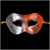 Parti Maskeleri Yarı Yüzler Erkekler İçin Maske Roman Gladyator Venedik Gras Masquerade Cadılar Bayramı Kostüm Maks Teslimat Ev Bahçesi Dhn7s