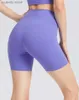 Shorts pour femmes Lulu Aligner sans couture avant taille haute Gym brossé doux 6 contrôle du ventre entraînement Sport femme collants Yoga H2422