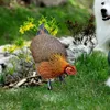 Decorazioni da giardino Decorazione Statua di pollo all'aperto Scultura resistente alle intemperie Figurina di gallina per cortile