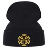 Articoli per feste Anime Cappelli lavorati a maglia in un unico pezzo Cappello Trafalgar Law Portgas D Ace Cosplay Berretto unisex per adulti Costume da cartone animato Accessori Rufy