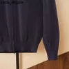 Мужские свитера Loro Piano, зимняя хлопковая вязаная куртка темно-синего цвета B6WZ