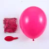 169PCS Pink Rose Red Balloon Garland Arch Zestaw Chrome Metallic Globl Globos Wedding Birthday Party Decorations Baby Shower x0726303i