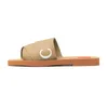 Designer Sandal Luxury woody Women Flat sandale Slide slipper Womans pink red Slippers summer beach platform Canvas shoe flip flop