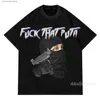 T-shirt da uomo Harajuku punk T-shirt oversize stampata Extra Large sciolto Y2k Top Gothic Pop Coppia Retro 2023 Nuova felpa goth Abbigliamento T240202