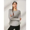 Lu-Wt188 Dames Yogashirt Meisjes Shrits Hardlopen Lange mouw Dames Casual outfits Volwassen sportkleding Oefening Fitnesskleding Sh High