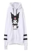 Kuromi Anime Onegai My Melody Merch Felpe con cappuccio Senza tasche Parallel Bars Felpa con maniche Donna Uomo Abbigliamento9619884