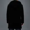 Haining Fur Integrated Whole Mink Medium to Long Middle Designer Aged Mens Velvet Hooded Jacket Winter Coat WVMZ