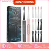 Toothbrush BANYOUHONG BT01 Electric Sonic Toothbrush USB Charge Rechargeable Adult Waterproof Electronic Tooth 6 Brushes Replacement Heads Q240202