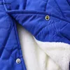 Dubbped crianças jaquetas de beisebol de lã outono inverno quente outerwear moda carta padrão casacos crianças roupas 5-16 anos 240127