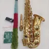 Melhor qualidade japão marca saxofone alto dourado YAS-875EX saxofone alto e-vento plano instrumento de música com bocal palhetas profissionais