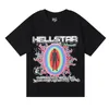 Hellstar Fashion Brand Abstract Body Adops Fun Print Vintage High Quality Double Cotton Designer Casual Short Sleeve T-Shirts For Men and Women Star Hell IS58 IS58