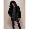 Couple Style Autumn and Winter Faux Fur Jacket for Mens Loose Casual Hooded Designer Selling BDU4