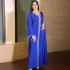 Ubranie etniczne Turcja Eid Party muzułmańskie sukienki Jalabiya Maroko Abaya Kaftan Sukienki Diamenty Dubai Islam Long Robe Femme