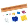 Babyspeelgoed Montessori Gekleurde kralenketting Wiskunde Kleurrijk 110 spellen Peuter Beukenhout Voorschoolse training Leren Geschenk 240131