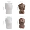 Outils d'artisanat Corps humain Bougie nue Moule en silicone 3D Figure féminine Curvy Hommes Femmes Torse Moule Statue Art Aromathérapie Fournitures de fabrication