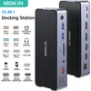 MOKiN – Station d'accueil USB C 15 en 1, 8K, 30hz, Ports HDMI, 3 moniteurs 3.1, 100W PD SDTF, pour ordinateurs portables, MacBook, Lenovo, PC