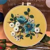 Arts And Crafts Handwork Needlework Flower Embroidery Kit Cross Stitch DIY Starter Set Painting Pattern Threads Home Decora Drop