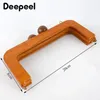 1pc Deepel 20cm Bag Frame Wood Hand Wood Closure Kiss Clasp Presh Frames Lock Buckles Diy Exclseories for Handbags 240201