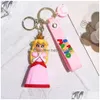 Fashion Cartoon Charms Jewelry Keychain Backpack Car Key Ring Accessories Hanger Keychains Drop Delivery Dhkvx