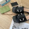 top quality Casual Shoes Designer Slippers Womens Flat Sandal Luxury Brand Crystal Letter Summer Outdoor Classic Beach Slipp