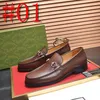 40Model Topkwaliteit Heren Ontwerpers Loafers Schoenen Originele Bruiloft Paty Luxe Jurk Schoenen Echt Leer Klassieke Elegante Loafers Ronde Neus Kantoorschoen 38-46