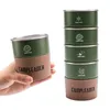 Canecas 4 pcs sênior copos de aço inoxidável água acampamento cocô cerveja café bebidas frias conjuntos de 300ml ao ar livre