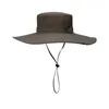 Voyageurs d'été en plein air à pied chapeau de pêcheur pour homme chapeau à large bord chapeau imperméable Camping hommes grande taille chapeau de seau casquette de soleil 240125